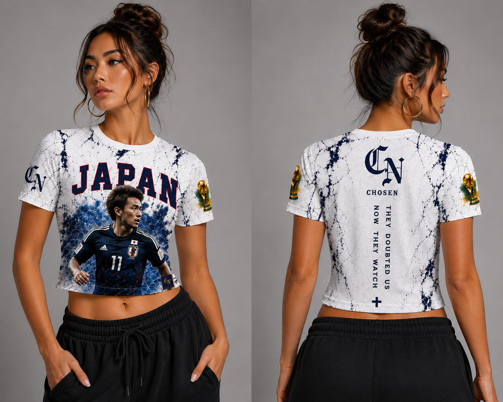 CN WORLD CUP EXCLUSIVE GRAPHIC CROP TOPS