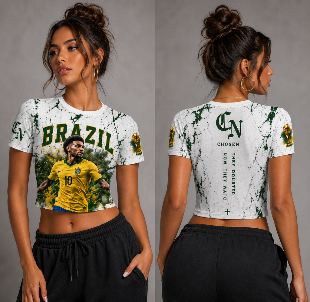 CN WORLD CUP EXCLUSIVE GRAPHIC CROP TOPS